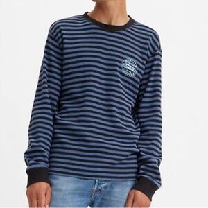 Levi Blue and Black Long Sleeve Shirt